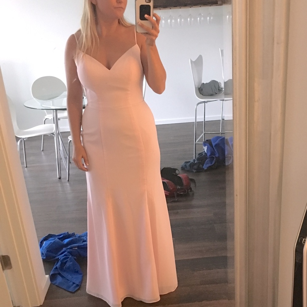 Stunning Light pink formal dress. Only worn once! Dry cleaned